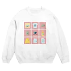 Teal Blue CoffeeのTealBlueItems _Cube PINK Ver. Crew Neck Sweatshirt