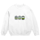 mononainaiの山手線3兄弟 Crew Neck Sweatshirt