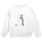 metoririhiのおなかぽっこり Crew Neck Sweatshirt