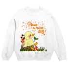 a-bow's workshop(あーぼぅズ ワークショップ)のHave a nice day! Crew Neck Sweatshirt