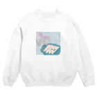 みやうちまいの桃つまみぐいにゃんこ Crew Neck Sweatshirt