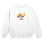 PokuStarのさつまいもの天ぷら Crew Neck Sweatshirt