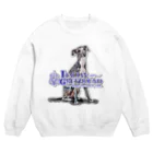 オリジナル工房プリントンのイタリアングレイハウンド 前面プリントTシャツ＜淡色＞ Crew Neck Sweatshirt