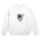 モフモフしおくんのにこにこ Crew Neck Sweatshirt