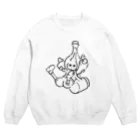 S's storeの小さな宇宙人（全8色） Crew Neck Sweatshirt