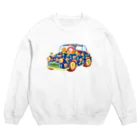 Garden Benikoの花柄ミニクーパー Crew Neck Sweatshirt