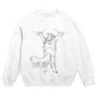 アイスキャップのひっつき猫 Crew Neck Sweatshirt