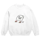 びろひんのお店の颯爽と走る姿 Crew Neck Sweatshirt