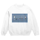 物理学系おじさん しゅんちゃんのみずべのとり Crew Neck Sweatshirt