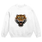 Poooompadoooourのトラ(白目) Crew Neck Sweatshirt