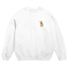 KoRoMuGiの小首をかしげるこむぎちゃん Crew Neck Sweatshirt