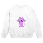 めめ猫のいかく　の　めめ猫 Crew Neck Sweatshirt