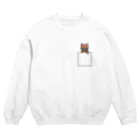 猫部のねこ　pokenyan　ミケにゃん Crew Neck Sweatshirt