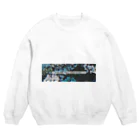 𝙡𝙮𝙧𝙞𝙘𝙨_𝙤𝙛_𝙝𝙚𝙖𝙧𝙩の「世界が蒼一色なら良かったのに、」 Crew Neck Sweatshirt