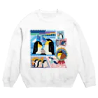 みなとまち層の南半球のペンギンたち Crew Neck Sweatshirt