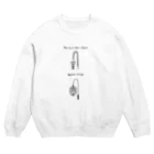 PokuStarのバドミントン　ヘアピンショット Crew Neck Sweatshirt