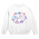 ヌトグランのこあら寿し＝虹＝ Crew Neck Sweatshirt