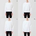 NOBODY754のThreesome Sun (White) Crew Neck Sweatshirt :model wear (male)