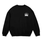 Naa Piano Music (ピアノデザインコレクション)の🎹 ピアノ 鍵盤　(ワンポイントシンプルver.) Crew Neck Sweatshirt