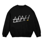 126.comのノアさん公認（白抜き） Crew Neck Sweatshirt