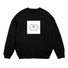 ペロペロネコくんのペロペロネコ　白背景ver Crew Neck Sweatshirt