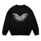 忍太郎の四字熟語 - 四面楚歌 Death Metal Logo デスロゴ  Crew Neck Sweatshirt