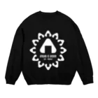 manaのONIGIRI is OISHII!!-白-(三角) Crew Neck Sweatshirt