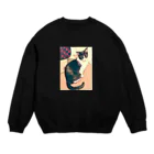 Hesseのヘッセはご機嫌斜め Crew Neck Sweatshirt