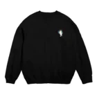 SUIMINグッズのお店の【小】ソーダアイスを意気揚々と運ぶねこ Crew Neck Sweatshirt