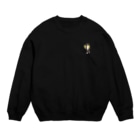 SUIMINグッズのお店の【小】トロピカルアイスをワイルドに運ぶねこ Crew Neck Sweatshirt