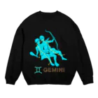 chicodeza by suzuriの双子座のグッズ Crew Neck Sweatshirt