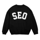 ゴンのSEO（白） Crew Neck Sweatshirt