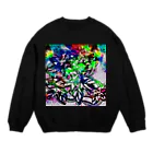 pucho_mermaidのTropical flowers  Crew Neck Sweatshirt