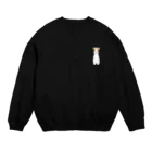 ゆいたっく／犬イラストのワイヤーフォックステリア(ワンポイント) Crew Neck Sweatshirt