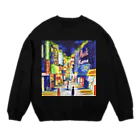 いづものみせの夜の街 Crew Neck Sweatshirt