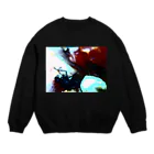 防空壕小林のハエが寝てるやつ Crew Neck Sweatshirt