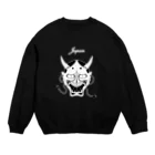 リュウラクドウの般若（スカジャン風） Crew Neck Sweatshirt