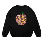 sachipunsukaのおばけリンゴ Crew Neck Sweatshirt