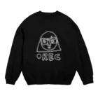 etoの頭の中はお花畑のREC (White) Crew Neck Sweatshirt