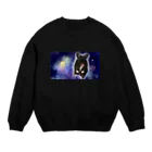 AOLの宇宙つむじ Crew Neck Sweatshirt