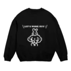 USAMANのマッチョウサギ Crew Neck Sweatshirt