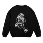 ぐるみ るみのGurumi girl_White Crew Neck Sweatshirt