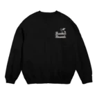 BURIKI'N RECORDSのハンマーが振り下ろされる(小ロゴ白) Crew Neck Sweatshirt