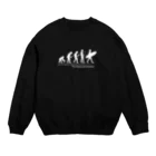 MSD2006のThe theory of evolution(サーフィン） Crew Neck Sweatshirt