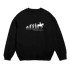 MSD2006のThe theory of evolution(馬術) Crew Neck Sweatshirt