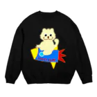 LUCKY CLUBのロケット出発ラッキーちゃん Crew Neck Sweatshirt