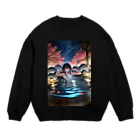 未来アニメスタジオのAIキャラクター18 Crew Neck Sweatshirt