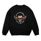 Demon Lord 9 tailsの『Dia De Los Muertos🌹（白）』 Crew Neck Sweatshirt