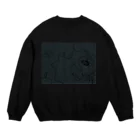 NAOKI1220の落書きフェイスオリジナルデザイン Crew Neck Sweatshirt