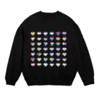 cuecuecueのプライドハートたち Crew Neck Sweatshirt